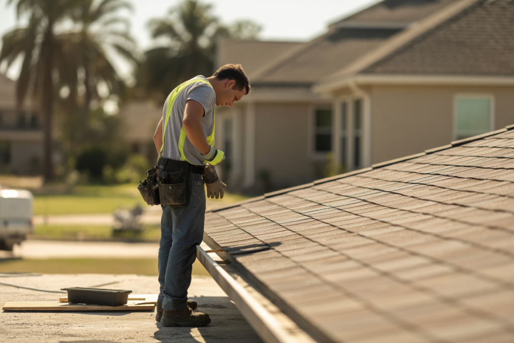 Roof Repair Going on