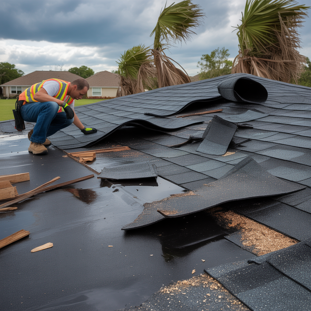 Storm Damaged Roof Emergency